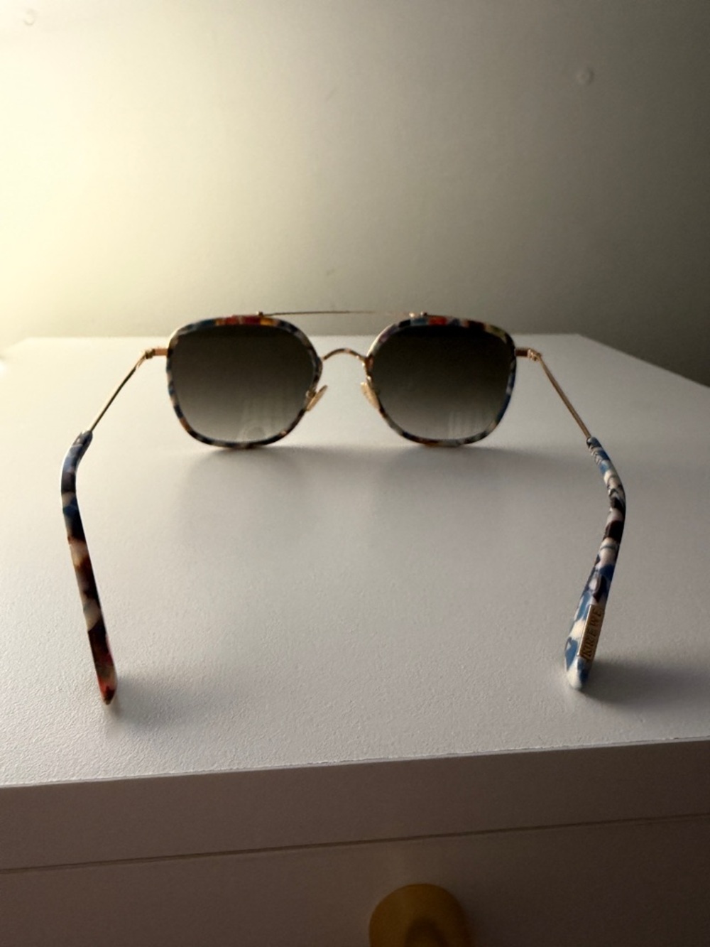 KREWE Austin- Colorful Tortoiseshell Aviator Sunglasses - Picture 3 of 12